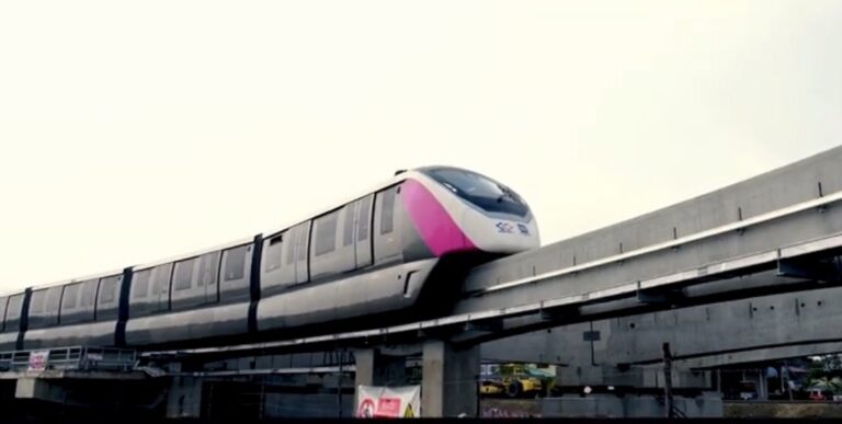 รถไฟฟ้าสีชมพู" เปิดบริการเฟสแรก มิ.ย.65  "มีนบุรี-ศูนย์ราชการเฉลิมพระเกียรติ" | เดลินิวส์