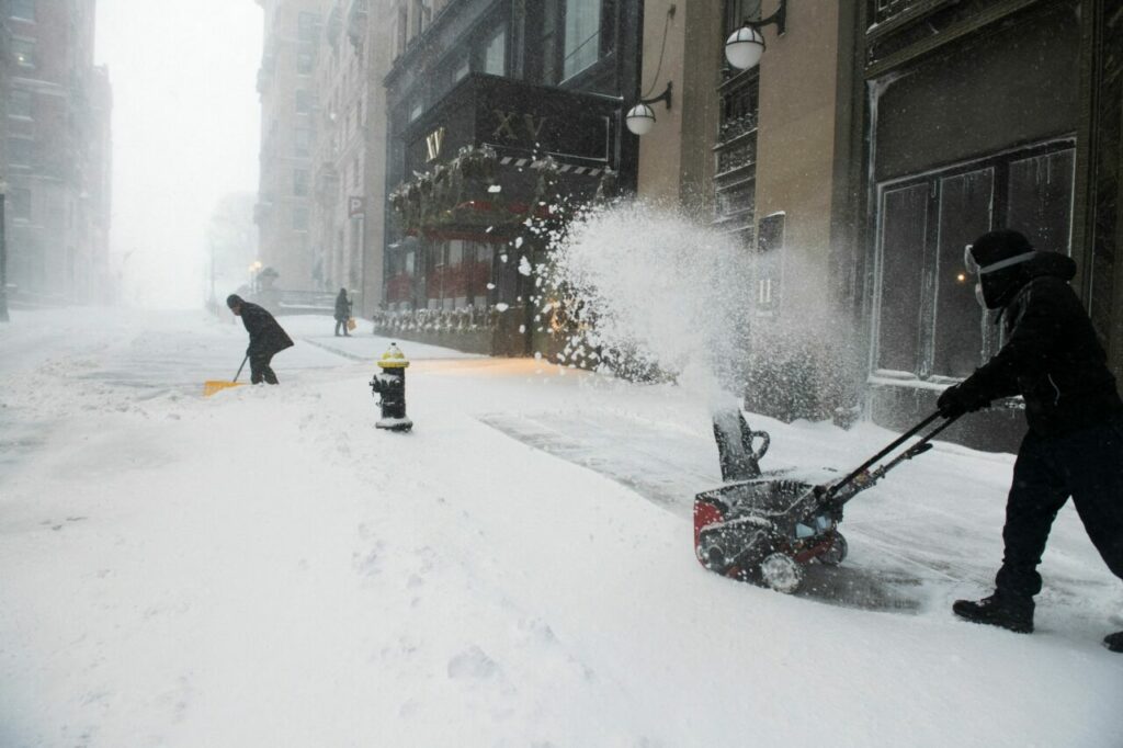 Nor'easter storm in Boston