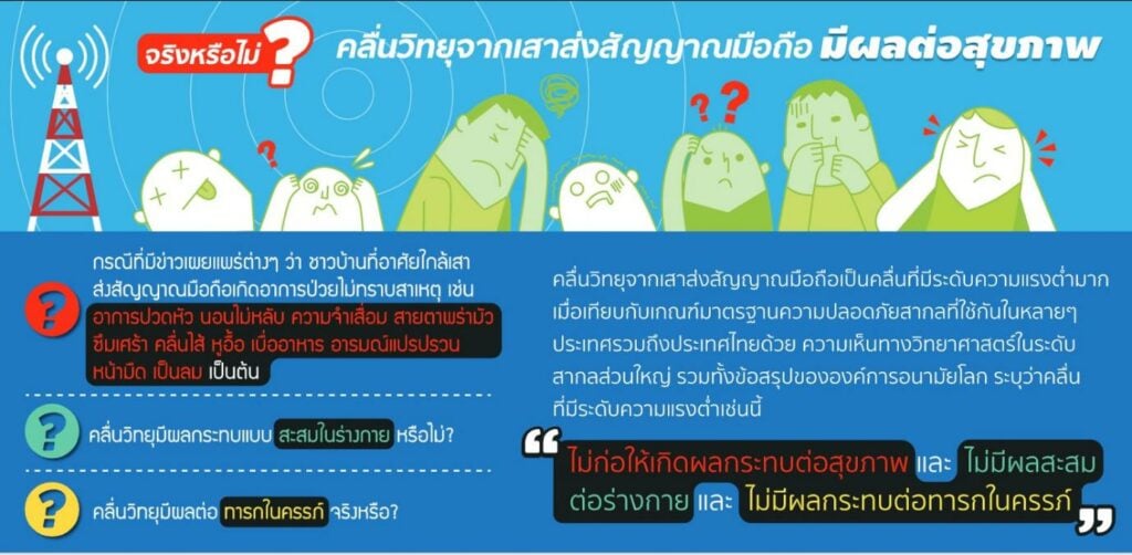 เสาสัญญาณโทรศัพท์มือถือไม่เป็นอันตราย