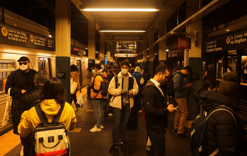 Shooting at a subway station in New York City