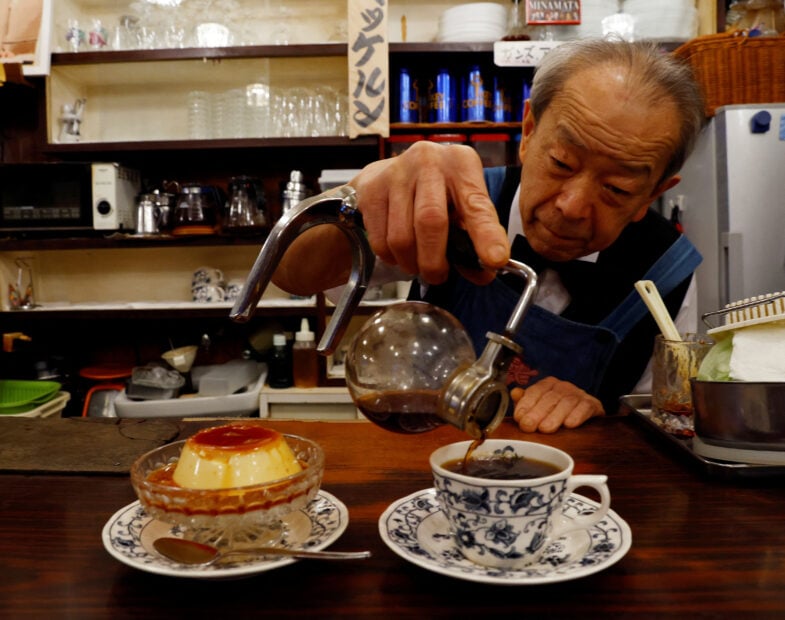 TikTok famous Tokyo coffee shop draws returning tourists hungry for pudding