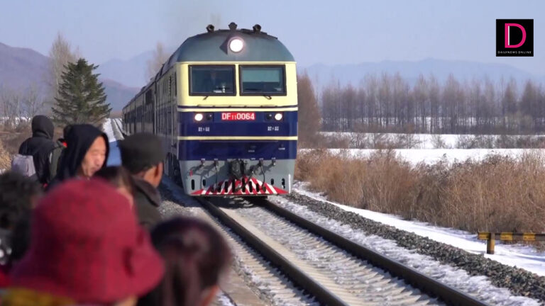 Market on train