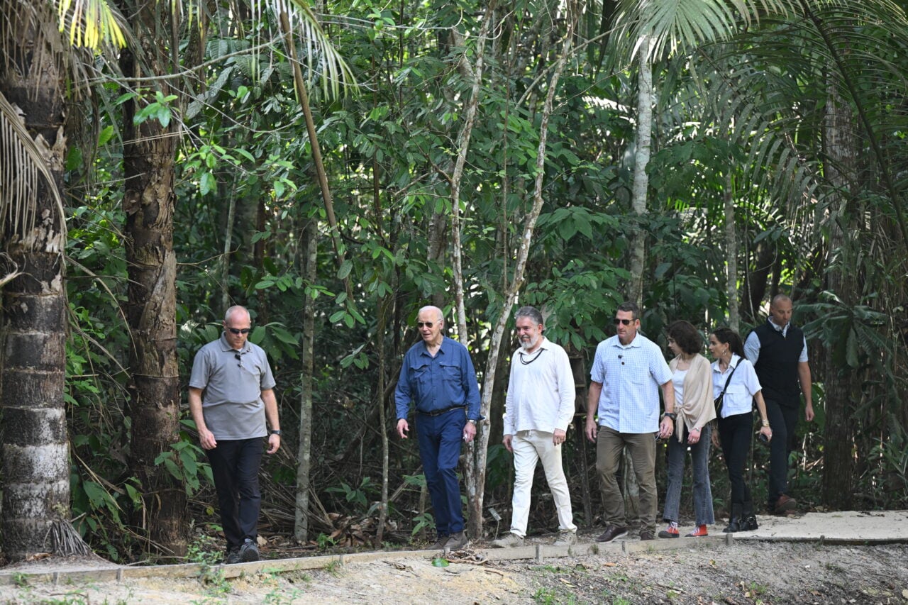 BRAZIL-US-POLITICS-DIPLOMACY-BIDEN-ARRIVAL-AMAZON-RAINFOREST