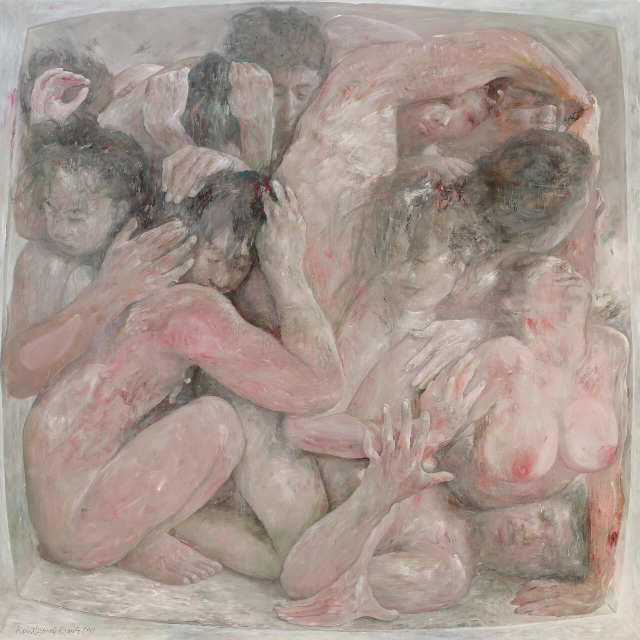 Artas Gallery_Kow Leong Kiang, Soft Figures 5, 2011, Oil on Canvas, 220 x 220cm_photo credit to Artas Gallery