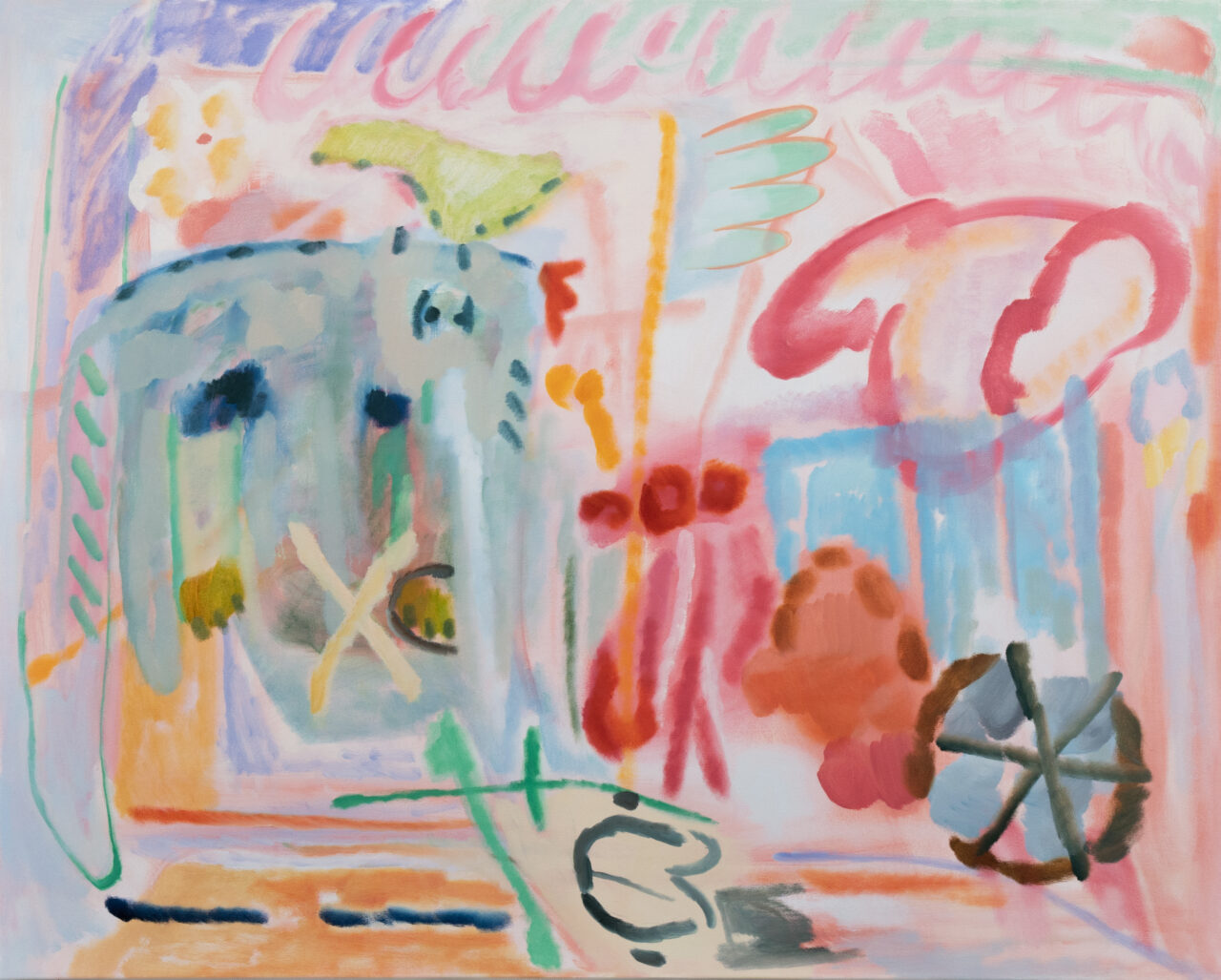 Baik Art_Baik Art_Park Kyung Ryul, 18_02, 2022, Oil on canvas, 112.4x140.4cm_Courtesy of Park Kyung Ryul and Baik Art