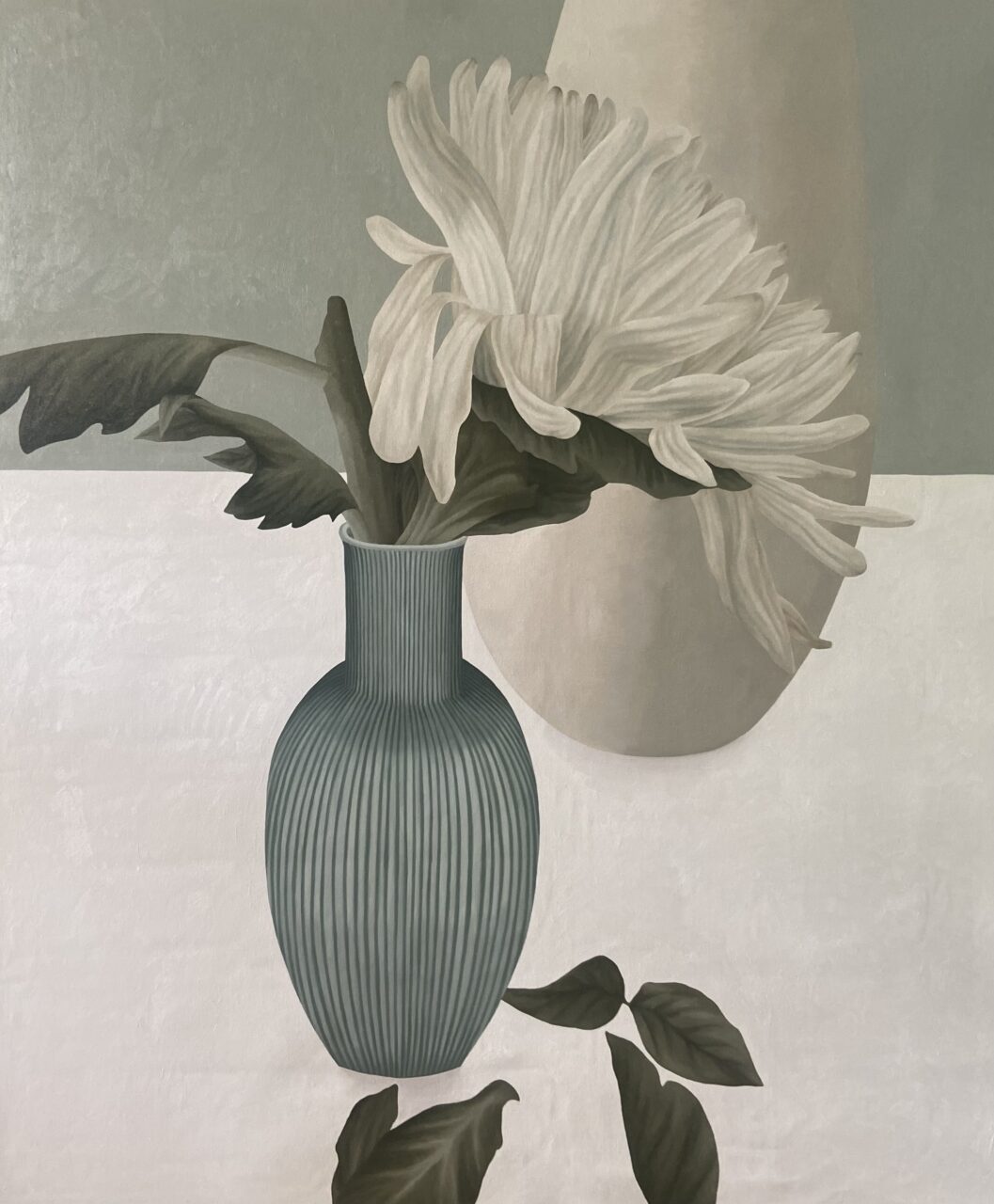 Richard Koh Projects_Natagon Khamkayprong, A Drizzly Day2 , 2024, oilcolor on canvas, 180 x 150 cm