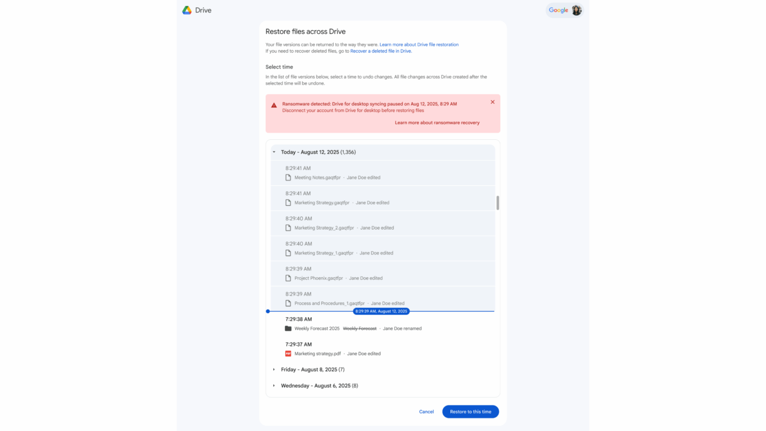 “กูเกิล คลาว์ด” เปิดระบบตรวจจับแรนซัมแวร์ แจ้งเตือน ใน Google Drive for