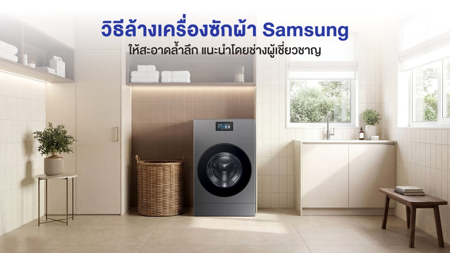 ล้างเครื่องซักผ้า Samsung